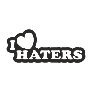 I love Haters Aufkleber