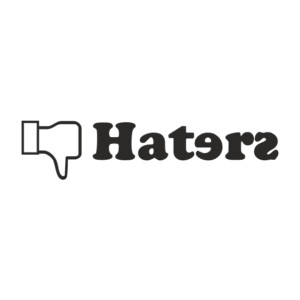 Outside Haters Aufkleber
