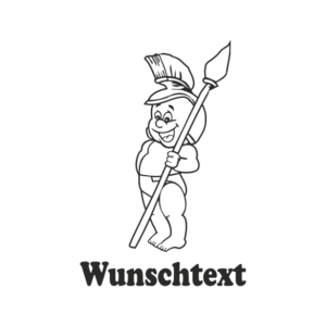 Junge mit Namen als Babyaufkleber
