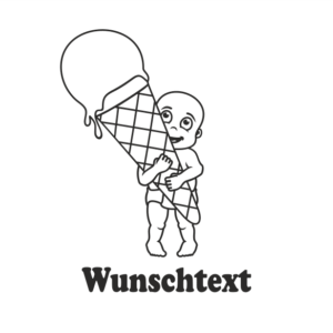 Junge mit Namen als Babyaufkleber