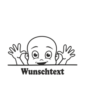 Junge mit Namen als Babyaufkleber