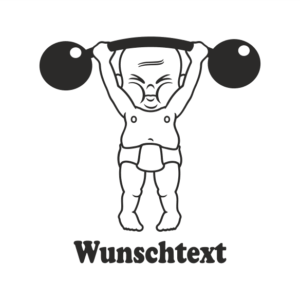 Junge mit Namen als Babyaufkleber