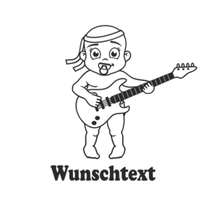 Junge mit Namen als Babyaufkleber