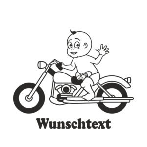 Junge mit Namen als Babyaufkleber