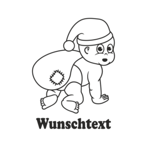 Junge mit Namen als Babyaufkleber