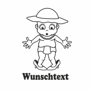 Mädchen mit Namen als Babyaufkleber