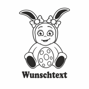 Mädchen mit Namen als Babyaufkleber