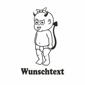 Mädchen mit Namen als Babyaufkleber