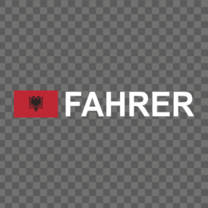 Rally-Flagge Albanien Aufkleber