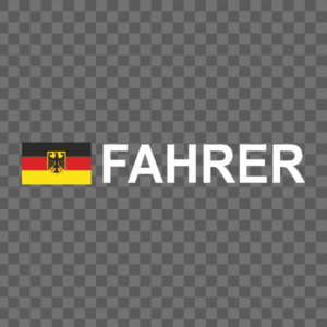 Rally-Flagge Deutschland Aufkleber