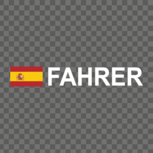 Rally-Flagge Spanien Aufkleber