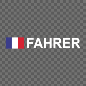 Rally-Flagge Frankreich Aufkleber