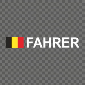 Rally-Flagge Belgien Aufkleber