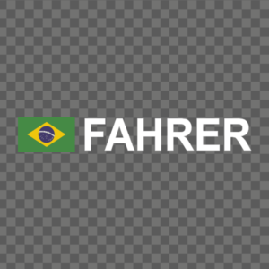 Rally-Flagge Brasilien Aufkleber