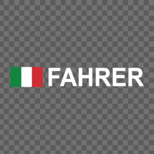 Rally-Flagge Italien Aufkleber