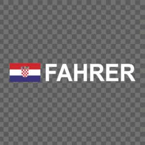 Rally-Flagge Kroatien Aufkleber