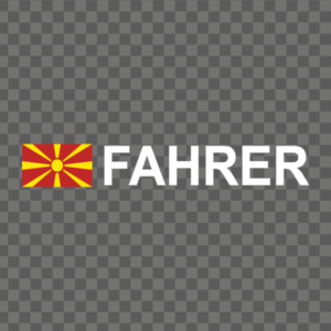 Rally-Flagge Mazedonien Aufkleber