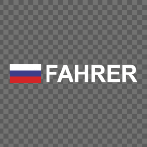 Rally-Flagge Russland Aufkleber