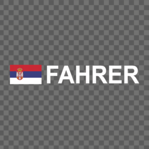 Rally-Flagge Serbien Aufkleber