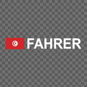 Rally-Flagge Tunesien Aufkleber