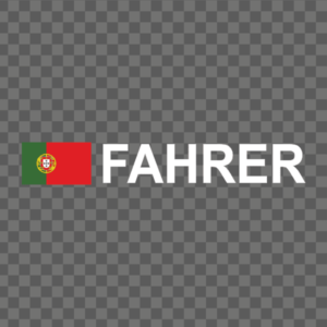Rally-Flagge Portugal Aufkleber