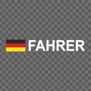 Rally-Flagge Deutschland Aufkleber