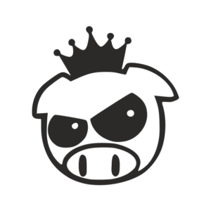 Pig mit Krone Aufkleber