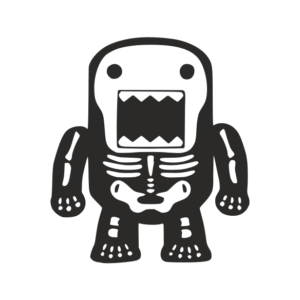 JDM Domo Skelett Aufkleber