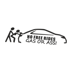 No free Rides Aufkleber