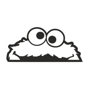 Cookie Monster Aufkleber
