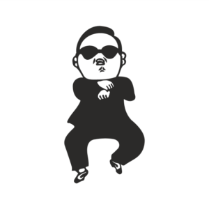 Gangnam Style Aufkleber
