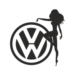 JDM VW Girl Aufkleber