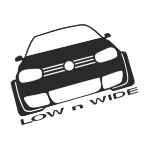 VW LOW n WIDE Aufkleber