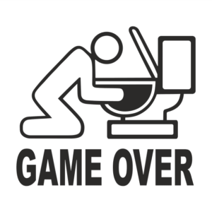 GAME OVER Aufkleber