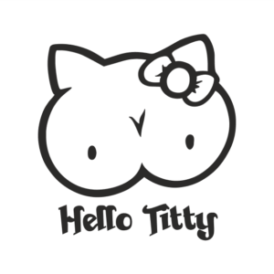 Hello Titty Aufkleber