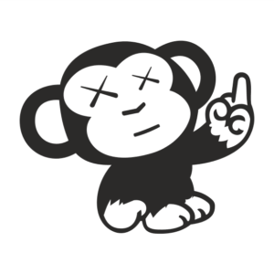 JDM Monkey Aufkleber