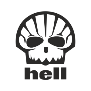 Hell Aufkleber