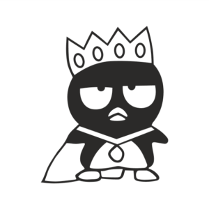 King Pinguin Aufkleber