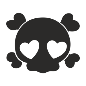Funny skull Aufkleber