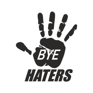 BYE Haters Aufkleber