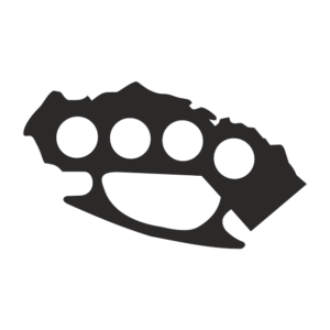brass knuckles Aufkleber