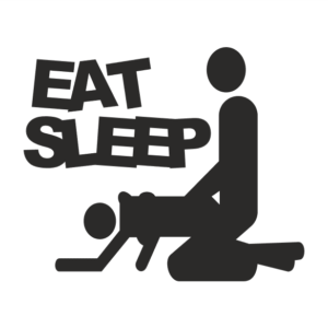 eat sleep Aufkleber