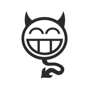 Devil smile Aufkleber