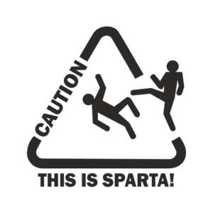 This is sparta Aufkleber