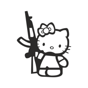 Military Kitty Aufkleber