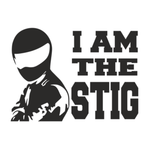 I am the Stig Aufkleber