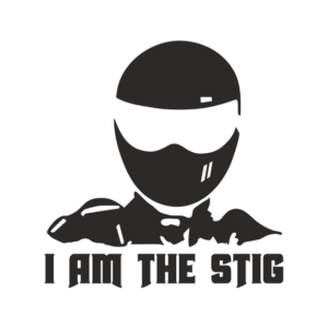 I am the Stig Aufkleber