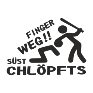 Finger weg!! Aufkleber