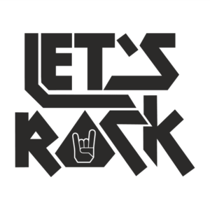Let's Rock Aufkleber