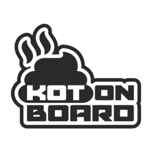Kot on Board Aufkleber